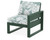 Trex Eastport Modular Right Arm Chair - TX4621RAF - Frame in Rainforest Canopy with cusion in Leaf Glacier Spa color - TX4621RAF-RC-LGS Trex Eastport Modular Right Arm Chair - TX4621RAF - Frame in Rainforest Canopy with cusion in Leaf Glacier Spa color - TX4621RAF-RC-LGS