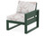Trex Eastport Modular Right Arm Chair - TX4621RAF - Frame in Rainforest Canopy with cusion in Leaf Dune Burlap color - TX4621RAF-RC-LDB Trex Eastport Modular Right Arm Chair - TX4621RAF - Frame in Rainforest Canopy with cusion in Leaf Dune Burlap color - TX4621RAF-RC-LDB