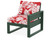 Trex Eastport Modular Right Arm Chair - TX4621RAF - Frame in Rainforest Canopy with cusion in Leaf Crimson color - TX4621RAF-RC-LC Trex Eastport Modular Right Arm Chair - TX4621RAF - Frame in Rainforest Canopy with cusion in Leaf Crimson color - TX4621RAF-RC-LC