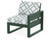 Trex Eastport Modular Right Arm Chair - TX4621RAF - Frame in Rainforest Canopy with cusion in Trellis Glacier Spa color - TX4621RAF-RC-TGS Trex Eastport Modular Right Arm Chair - TX4621RAF - Frame in Rainforest Canopy with cusion in Trellis Glacier Spa color - TX4621RAF-RC-TGS
