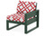 Trex Eastport Modular Right Arm Chair - TX4621RAF - Frame in Rainforest Canopy with cusion in Trellis Crimson color - TX4621RAF-RC-TC Trex Eastport Modular Right Arm Chair - TX4621RAF - Frame in Rainforest Canopy with cusion in Trellis Crimson color - TX4621RAF-RC-TC