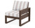 Trex Eastport Modular Right Arm Chair - TX4621RAF - Frame in Vintage Lantern with cusion in Cabana Stripe Dune Burlap color - TX4621RAF-VL-CSDB Trex Eastport Modular Right Arm Chair - TX4621RAF - Frame in Vintage Lantern with cusion in Cabana Stripe Dune Burlap color - TX4621RAF-VL-CSDB