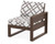 Trex Eastport Modular Right Arm Chair - TX4621RAF - Frame in Vintage Lantern with cusion in Trellis Grey Mist color - TX4621RAF-VL-TGM Trex Eastport Modular Right Arm Chair - TX4621RAF - Frame in Vintage Lantern with cusion in Trellis Grey Mist color - TX4621RAF-VL-TGM