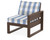Trex Eastport Modular Right Arm Chair - TX4621RAF - Frame in Vintage Lantern with cusion in Buffalo Plaid Sky Blue color - TX4621RAF-VL-BPSB Trex Eastport Modular Right Arm Chair - TX4621RAF - Frame in Vintage Lantern with cusion in Buffalo Plaid Sky Blue color - TX4621RAF-VL-BPSB