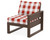 Trex Eastport Modular Right Arm Chair - TX4621RAF - Frame in Vintage Lantern with cusion in Buffalo Plaid Crimson color - TX4621RAF-VL-BPC Trex Eastport Modular Right Arm Chair - TX4621RAF - Frame in Vintage Lantern with cusion in Buffalo Plaid Crimson color - TX4621RAF-VL-BPC