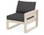 Trex Eastport Modular Right Arm Chair - TX4621RAF - Frame in Sand Castle with cusion in Ash Charcoal color - TX4621RAF-SC-AC Trex Eastport Modular Right Arm Chair - TX4621RAF - Frame in Sand Castle with cusion in Ash Charcoal color - TX4621RAF-SC-AC