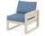 Trex Eastport Modular Right Arm Chair - TX4621RAF - Frame in Sand Castle with cusion in Sky Blue color - TX4621RAF-SC-SB-1 Trex Eastport Modular Right Arm Chair - TX4621RAF - Frame in Sand Castle with cusion in Sky Blue color - TX4621RAF-SC-SB-1