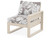 Trex Eastport Modular Right Arm Chair - TX4621RAF - Frame in Sand Castle with cusion in Leaf Grey Mist color - TX4621RAF-SC-LGM Trex Eastport Modular Right Arm Chair - TX4621RAF - Frame in Sand Castle with cusion in Leaf Grey Mist color - TX4621RAF-SC-LGM