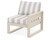 Trex Eastport Modular Right Arm Chair - TX4621RAF - Frame in Sand Castle with cusion in Cabana Stripe Dune Burlap color - TX4621RAF-SC-CSDB Trex Eastport Modular Right Arm Chair - TX4621RAF - Frame in Sand Castle with cusion in Cabana Stripe Dune Burlap color - TX4621RAF-SC-CSDB