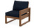 Trex Eastport Modular Right Arm Chair - TX4621RAF - Frame in Tree House with cusion in Marine Indigo color - TX4621RAF-TH-MI Trex Eastport Modular Right Arm Chair - TX4621RAF - Frame in Tree House with cusion in Marine Indigo color - TX4621RAF-TH-MI