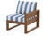 Trex Eastport Modular Right Arm Chair - TX4621RAF - Frame in Tree House with cusion in Cabana Stripe Sky Blue color - TX4621RAF-TH-CSSB Trex Eastport Modular Right Arm Chair - TX4621RAF - Frame in Tree House with cusion in Cabana Stripe Sky Blue color - TX4621RAF-TH-CSSB