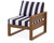 Trex Eastport Modular Right Arm Chair - TX4621RAF - Frame in Tree House with cusion in Cabana Stripe Navy color - TX4621RAF-TH-CSN Trex Eastport Modular Right Arm Chair - TX4621RAF - Frame in Tree House with cusion in Cabana Stripe Navy color - TX4621RAF-TH-CSN
