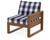 Trex Eastport Modular Right Arm Chair - TX4621RAF - Frame in Tree House with cusion in Buffalo Plaid Navy color - TX4621RAF-TH-BPN Trex Eastport Modular Right Arm Chair - TX4621RAF - Frame in Tree House with cusion in Buffalo Plaid Navy color - TX4621RAF-TH-BPN