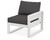 Trex Eastport Modular Right Arm Chair - TX4621RAF - Frame in Classic White with cusion in Ash Charcoal color - TX4621RAF-CW-AC Trex Eastport Modular Right Arm Chair - TX4621RAF - Frame in Classic White with cusion in Ash Charcoal color - TX4621RAF-CW-AC