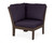 Trex Yacht Club Modular Corner Chair - TX4514 - Frame in Vintage Lantern with cusion in Navy Linen color - TX4514-VL-NL-1 Trex Yacht Club Modular Corner Chair - TX4514 - Frame in Vintage Lantern with cusion in Navy Linen color - TX4514-VL-NL-1