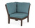 Trex Yacht Club Modular Corner Chair - TX4514 - Frame in Vintage Lantern with cusion in Ocean Teal color - TX4514-VL-OT Trex Yacht Club Modular Corner Chair - TX4514 - Frame in Vintage Lantern with cusion in Ocean Teal color - TX4514-VL-OT