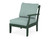 Trex Yacht Club Modular Right Arm Chair - TX4511RAF - Frame in Rainforest Canopy with cusion in Glacier Spa color - TX4511RAF-RC-GS Trex Yacht Club Modular Right Arm Chair - TX4511RAF - Frame in Rainforest Canopy with cusion in Glacier Spa color - TX4511RAF-RC-GS