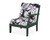 Trex Yacht Club Modular Right Arm Chair - TX4511RAF - Frame in Rainforest Canopy with cusion in Leaf Navy color - TX4511RAF-RC-LN Trex Yacht Club Modular Right Arm Chair - TX4511RAF - Frame in Rainforest Canopy with cusion in Leaf Navy color - TX4511RAF-RC-LN