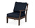 Trex Yacht Club Modular Right Arm Chair - TX4511RAF - Frame in Vintage Lantern with cusion in Marine Indigo color - TX4511RAF-VL-MI Trex Yacht Club Modular Right Arm Chair - TX4511RAF - Frame in Vintage Lantern with cusion in Marine Indigo color - TX4511RAF-VL-MI