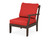 Trex Yacht Club Modular Right Arm Chair - TX4511RAF - Frame in Vintage Lantern with cusion in Crimson Linen color - TX4511RAF-VL-CL Trex Yacht Club Modular Right Arm Chair - TX4511RAF - Frame in Vintage Lantern with cusion in Crimson Linen color - TX4511RAF-VL-CL
