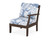 Trex Yacht Club Modular Right Arm Chair - TX4511RAF - Frame in Vintage Lantern with cusion in Leaf Sky Blue color - TX4511RAF-VL-LSB Trex Yacht Club Modular Right Arm Chair - TX4511RAF - Frame in Vintage Lantern with cusion in Leaf Sky Blue color - TX4511RAF-VL-LSB