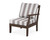 Trex Yacht Club Modular Right Arm Chair - TX4511RAF - Frame in Vintage Lantern with cusion in Cabana Stripe Grey Mist color - TX4511RAF-VL-CSGM Trex Yacht Club Modular Right Arm Chair - TX4511RAF - Frame in Vintage Lantern with cusion in Cabana Stripe Grey Mist color - TX4511RAF-VL-CSGM