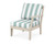 Trex Yacht Club Modular Right Arm Chair - TX4511RAF - Frame in Sand Castle with cusion in Cabana Stripe Glacier Spa color - TX4511RAF-SC-CSGS Trex Yacht Club Modular Right Arm Chair - TX4511RAF - Frame in Sand Castle with cusion in Cabana Stripe Glacier Spa color - TX4511RAF-SC-CSGS
