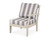 Trex Yacht Club Modular Right Arm Chair - TX4511RAF - Frame in Sand Castle with cusion in Cabana Stripe Grey Mist color - TX4511RAF-SC-CSGM Trex Yacht Club Modular Right Arm Chair - TX4511RAF - Frame in Sand Castle with cusion in Cabana Stripe Grey Mist color - TX4511RAF-SC-CSGM