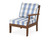 Trex Yacht Club Modular Right Arm Chair - TX4511RAF - Frame in Tree House with cusion in Buffalo Plaid Sky Blue color - TX4511RAF-TH-BPSB Trex Yacht Club Modular Right Arm Chair - TX4511RAF - Frame in Tree House with cusion in Buffalo Plaid Sky Blue color - TX4511RAF-TH-BPSB