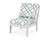 Trex Yacht Club Modular Right Arm Chair - TX4511RAF - Frame in Classic White with cusion in Trellis Glacier Spa color - TX4511RAF-CW-TGS Trex Yacht Club Modular Right Arm Chair - TX4511RAF - Frame in Classic White with cusion in Trellis Glacier Spa color - TX4511RAF-CW-TGS