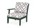 Trex Yacht Club Modular Left Arm Chair - TX4511LAF - Frame in Rainforest Canopy with cusion in Trellis Grey Mist color - TX4511LAF-RC-TGM Trex Yacht Club Modular Left Arm Chair - TX4511LAF - Frame in Rainforest Canopy with cusion in Trellis Grey Mist color - TX4511LAF-RC-TGM