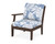 Trex Yacht Club Modular Left Arm Chair - TX4511LAF - Frame in Vintage Lantern with cusion in Leaf Sky Blue color - TX4511LAF-VL-LSB Trex Yacht Club Modular Left Arm Chair - TX4511LAF - Frame in Vintage Lantern with cusion in Leaf Sky Blue color - TX4511LAF-VL-LSB