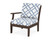 Trex Yacht Club Modular Left Arm Chair - TX4511LAF - Frame in Vintage Lantern with cusion in Trellis Sky Blue color - TX4511LAF-VL-TSB Trex Yacht Club Modular Left Arm Chair - TX4511LAF - Frame in Vintage Lantern with cusion in Trellis Sky Blue color - TX4511LAF-VL-TSB