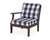 Trex Yacht Club Modular Left Arm Chair - TX4511LAF - Frame in Vintage Lantern with cusion in Buffalo Plaid Navy color - TX4511LAF-VL-BPN Trex Yacht Club Modular Left Arm Chair - TX4511LAF - Frame in Vintage Lantern with cusion in Buffalo Plaid Navy color - TX4511LAF-VL-BPN