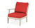 Trex Yacht Club Modular Left Arm Chair - TX4511LAF - Frame in Sand Castle with cusion in Crimson Linen color - TX4511LAF-SC-CL Trex Yacht Club Modular Left Arm Chair - TX4511LAF - Frame in Sand Castle with cusion in Crimson Linen color - TX4511LAF-SC-CL