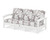 Trex Rockport Club Sofa - TXC71 - Frame in Classic White with cusion in Leaf Grey Mist color - TXC71-CW-LGM Trex Rockport Club Sofa - TXC71 - Frame in Classic White with cusion in Leaf Grey Mist color - TXC71-CW-LGM
