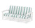 Trex Rockport Club Sofa - TXC71 - Frame in Classic White with cusion in Cabana Stripe Glacier Spa color - TXC71-CW-CSGS Trex Rockport Club Sofa - TXC71 - Frame in Classic White with cusion in Cabana Stripe Glacier Spa color - TXC71-CW-CSGS