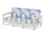 Trex Rockport Club Sofa - TXC71 - Frame in Sand Castle with cusion in Leaf Sky Blue color - TXC71-SC-LSB Trex Rockport Club Sofa - TXC71 - Frame in Sand Castle with cusion in Leaf Sky Blue color - TXC71-SC-LSB