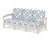 Trex Rockport Club Sofa - TXC71 - Frame in Sand Castle with cusion in Trellis Sky Blue color - TXC71-SC-TSB Trex Rockport Club Sofa - TXC71 - Frame in Sand Castle with cusion in Trellis Sky Blue color - TXC71-SC-TSB