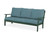 Trex Yacht Club Deep Seating Sofa - TX4513 - Frame in Rainforest Canopy with cusion in Ocean Teal color - TX4513-RC-OT Trex Yacht Club Deep Seating Sofa - TX4513 - Frame in Rainforest Canopy with cusion in Ocean Teal color - TX4513-RC-OT