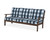 Trex Yacht Club Deep Seating Sofa - TX4513 - Frame in Vintage Lantern with cusion in Buffalo Plaid Marine Indigo color - TX4513-VL-BPMI Trex Yacht Club Deep Seating Sofa - TX4513 - Frame in Vintage Lantern with cusion in Buffalo Plaid Marine Indigo color - TX4513-VL-BPMI
