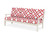 Trex Yacht Club Deep Seating Sofa - TX4513 - Frame in Sand Castle with cusion in Trellis Crimson color - TX4513-SC-TC Trex Yacht Club Deep Seating Sofa - TX4513 - Frame in Sand Castle with cusion in Trellis Crimson color - TX4513-SC-TC