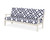 Trex Yacht Club Deep Seating Sofa - TX4513 - Frame in Sand Castle with cusion in Trellis Navy color - TX4513-SC-TN Trex Yacht Club Deep Seating Sofa - TX4513 - Frame in Sand Castle with cusion in Trellis Navy color - TX4513-SC-TN