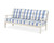 Trex Yacht Club Deep Seating Sofa - TX4513 - Frame in Sand Castle with cusion in Buffalo Plaid Sky Blue color - TX4513-SC-BPSB Trex Yacht Club Deep Seating Sofa - TX4513 - Frame in Sand Castle with cusion in Buffalo Plaid Sky Blue color - TX4513-SC-BPSB