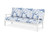 Trex Yacht Club Deep Seating Sofa - TX4513 - Frame in Classic White with cusion in Leaf Sky Blue color - TX4513-CW-LSB Trex Yacht Club Deep Seating Sofa - TX4513 - Frame in Classic White with cusion in Leaf Sky Blue color - TX4513-CW-LSB