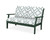 Trex Yacht Club Deep Seating Loveseat - TX4512 - Frame in Rainforest Canopy with cusion in Trellis Glacier Spa color - TX4512-RC-TGS