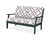 Trex Yacht Club Deep Seating Loveseat - TX4512 - Frame in Rainforest Canopy with cusion in Trellis Grey Mist color - TX4512-RC-TGM