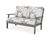 Trex Yacht Club Deep Seating Loveseat - TX4512 - Frame in Stepping Stone with cusion in Leaf Grey Mist color - TX4512-SS-LGM