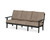 Trex Cape Cod Deep Seating Sofa - TX4433 - Frame in Charcoal Black with cusion in Spiced Burlap color - TX4433-CB-SB