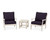 Trex Yacht Club 3-Piece Deep Seating Set - TXS478-2 - Frame in Sand Castle with cusion in Navy Linen color - TXS478-2-SC-NL-1 Trex Yacht Club 3-Piece Deep Seating Set - TXS478-2 - Frame in Sand Castle with cusion in Navy Linen color - TXS478-2-SC-NL-1